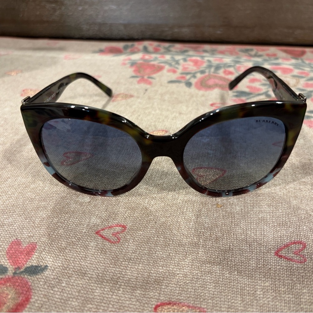 Burberry Tortoise Sunglasses with Dark Lenses